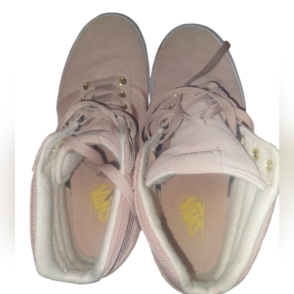 Vans Ward Hi Top Rose Gold Pink Sneakers Sk8 Skateboard Shoes 500714 Size: US 9